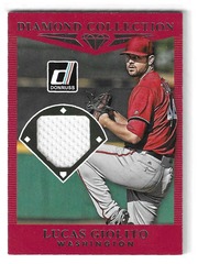 2017 Panini Donruss Diamond Collection Jersey Lucas Giolito #DC-LG Washington